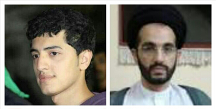 من اليمين: عقيل الساري، ابنه محمود